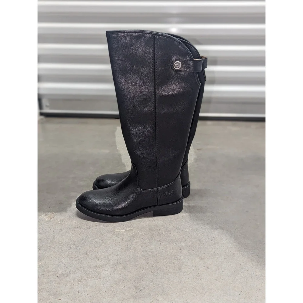 Classic Riding Boots Frye & Co Kellie Button Tall Black Women's Size 5 New
